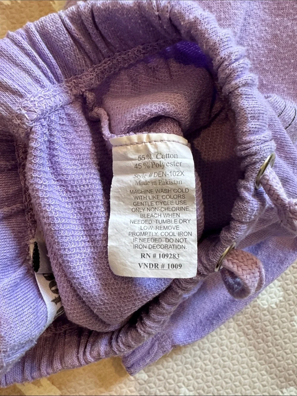 Girls Do Too Lavender Teddy Bear Hoodie & Jogger Sweat Set Size 5 Cute Cozy